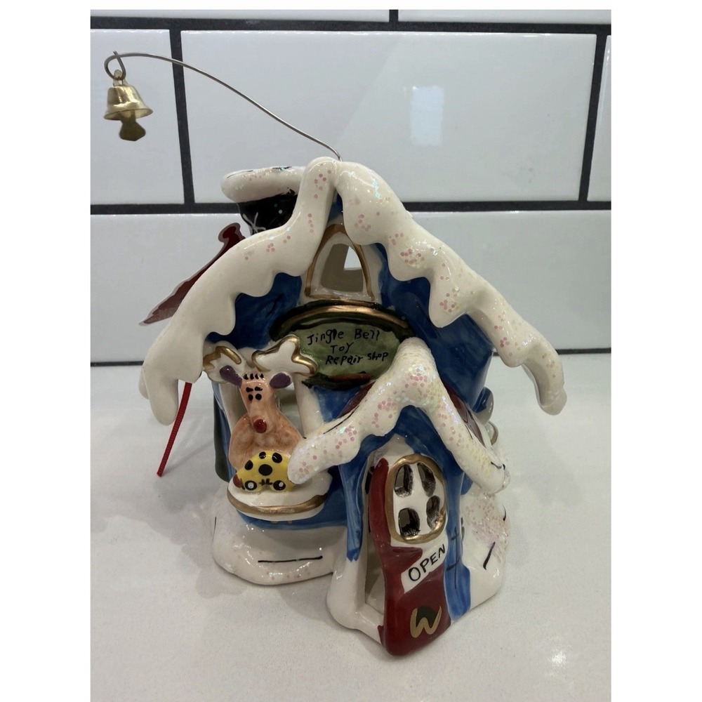 Blue Sky Clayworks Christmas Jingle Bell Toy Repair Shop Rudolph's Jingle NEW